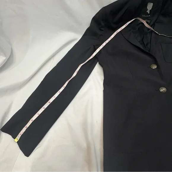 Aritzia Talula Black Wool Blend Tailored Blazer Women’s 10 - Picture 6 of 9